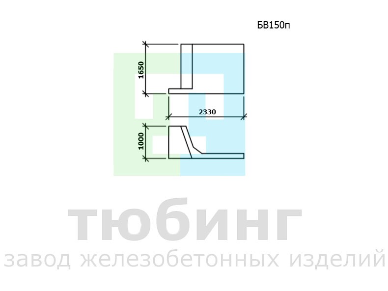Входной блок лотка БВ150п по шифру 2338 вып.1