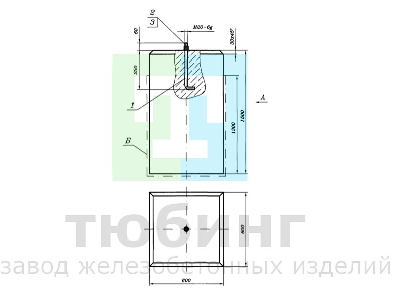 Фундамент МГ-36-68-01 Фундамент МГ-36-68-01